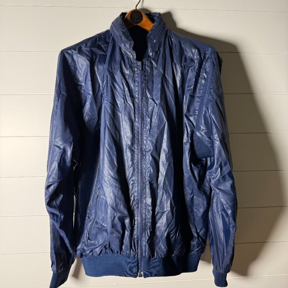 Vintage Cactus Full Zip Jacket Dark Royal Blue Size Large